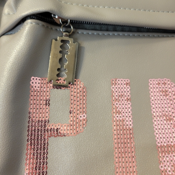 Pink Gray Womens  Backpack.  NWOT 😍 B1 - Picture 14 of 16